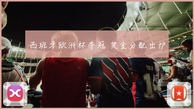 西班牙欧洲杯夺冠 奖金分配出炉
