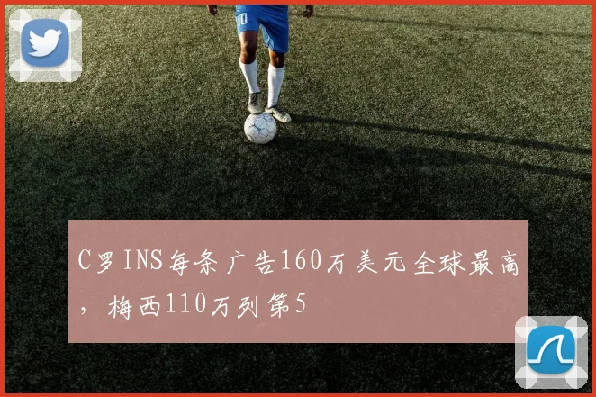 C罗INS每条广告160万美元全球最高，梅西110万列第5
